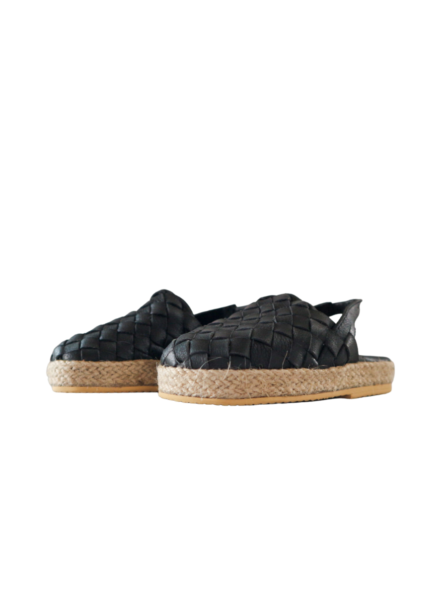SURI Kids Espadrilles Mules - Black