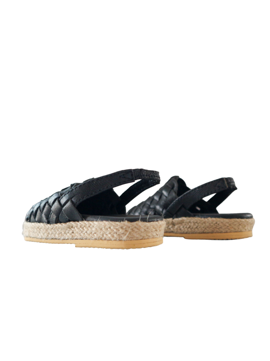 SURI Kids Espadrilles Mules - Black