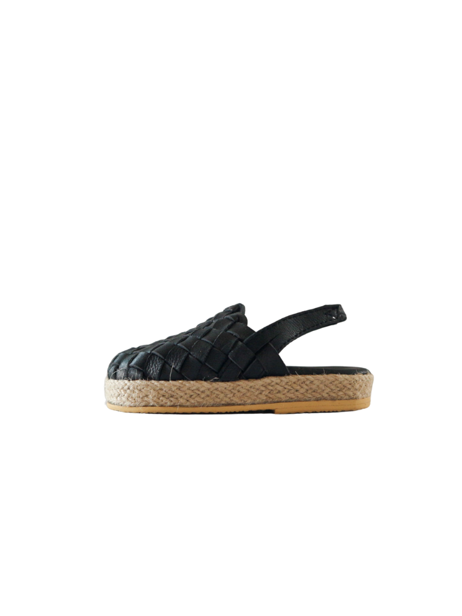 SURI Kids Espadrilles Mules - Black