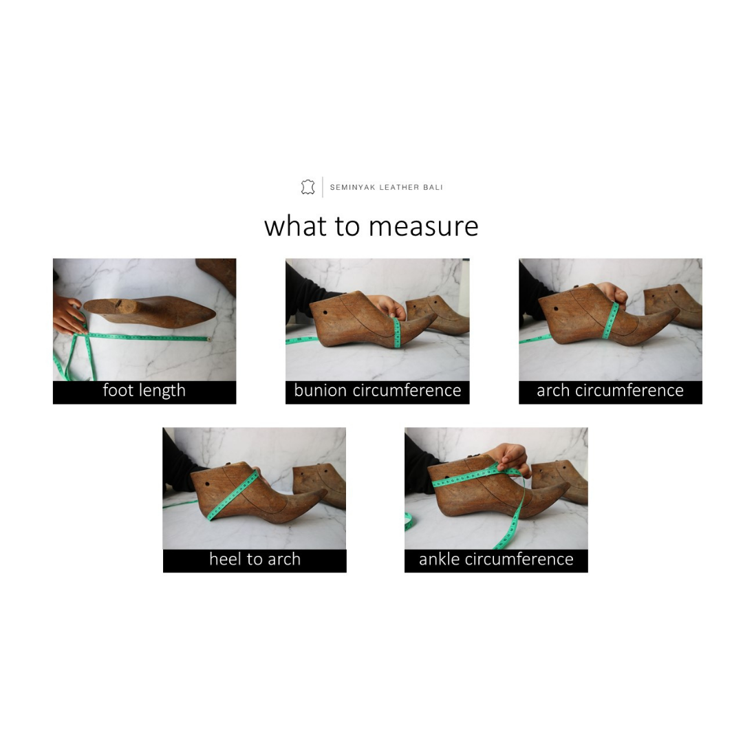 how to measure your foot by Seminyak Leather Bali