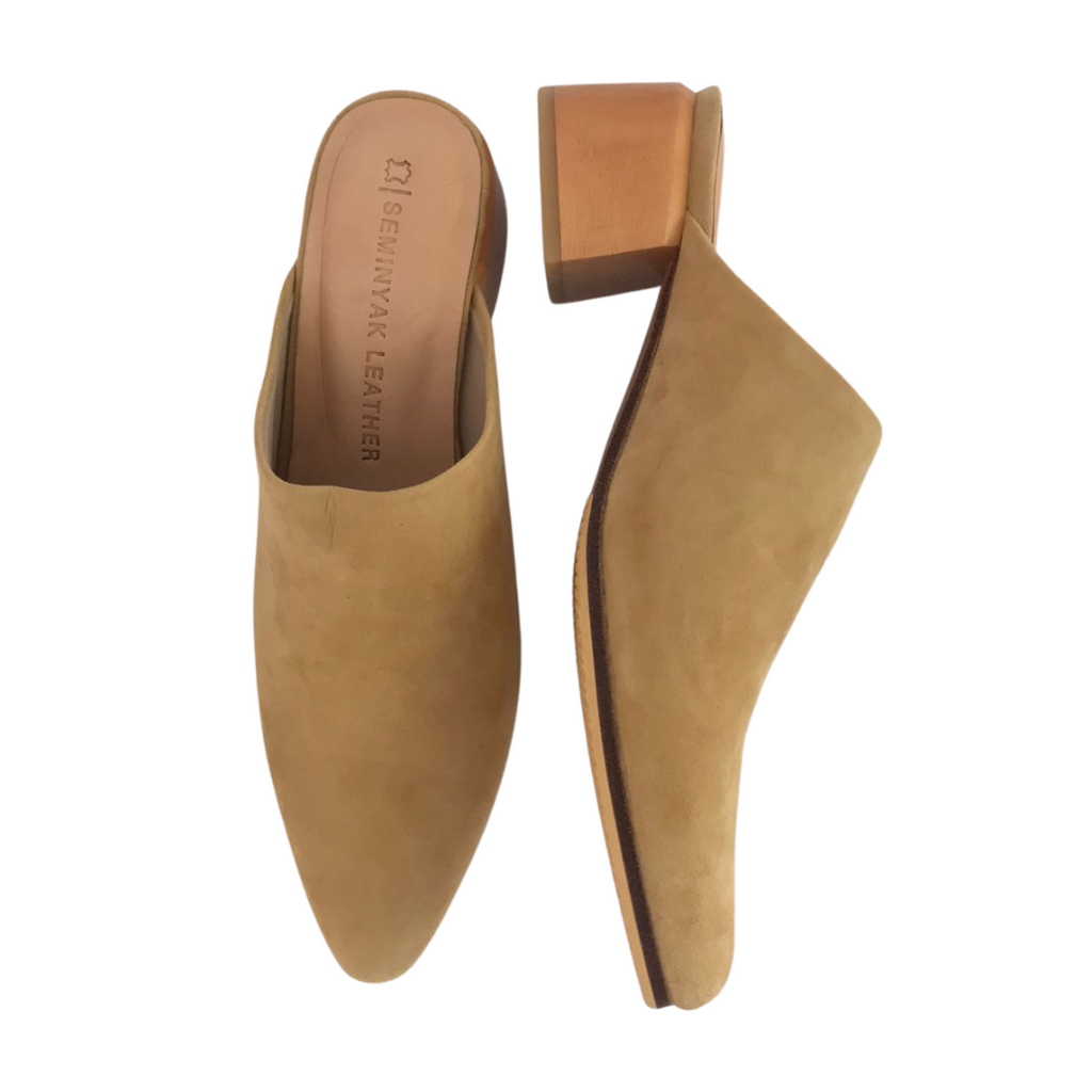 BRIANA Mules Heels - Sand Beige