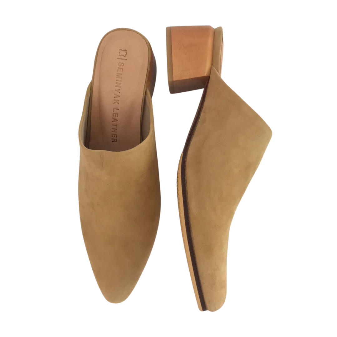 BRIANA Mules Heels - Sand Beige