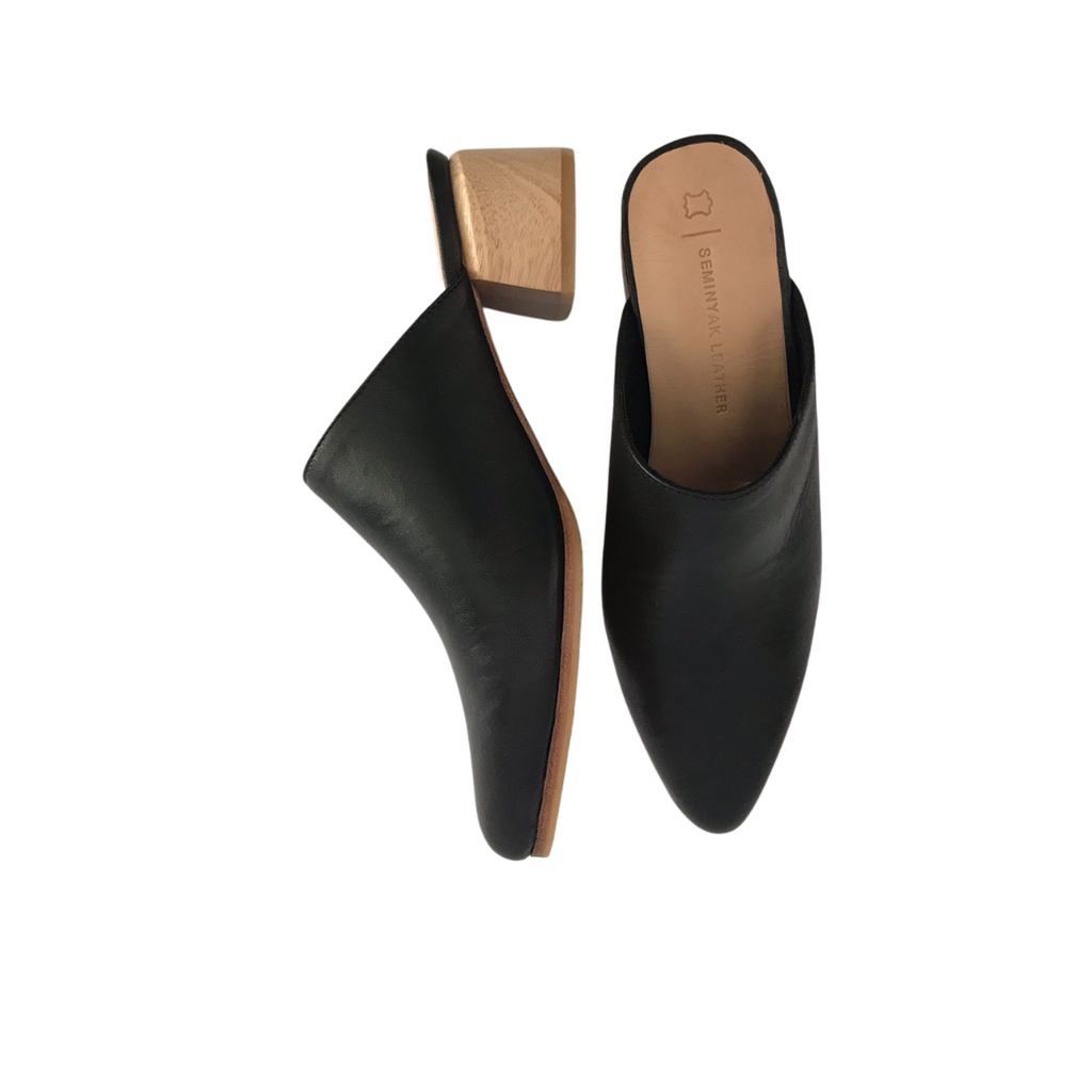 BRIANA Mules Heels - Black