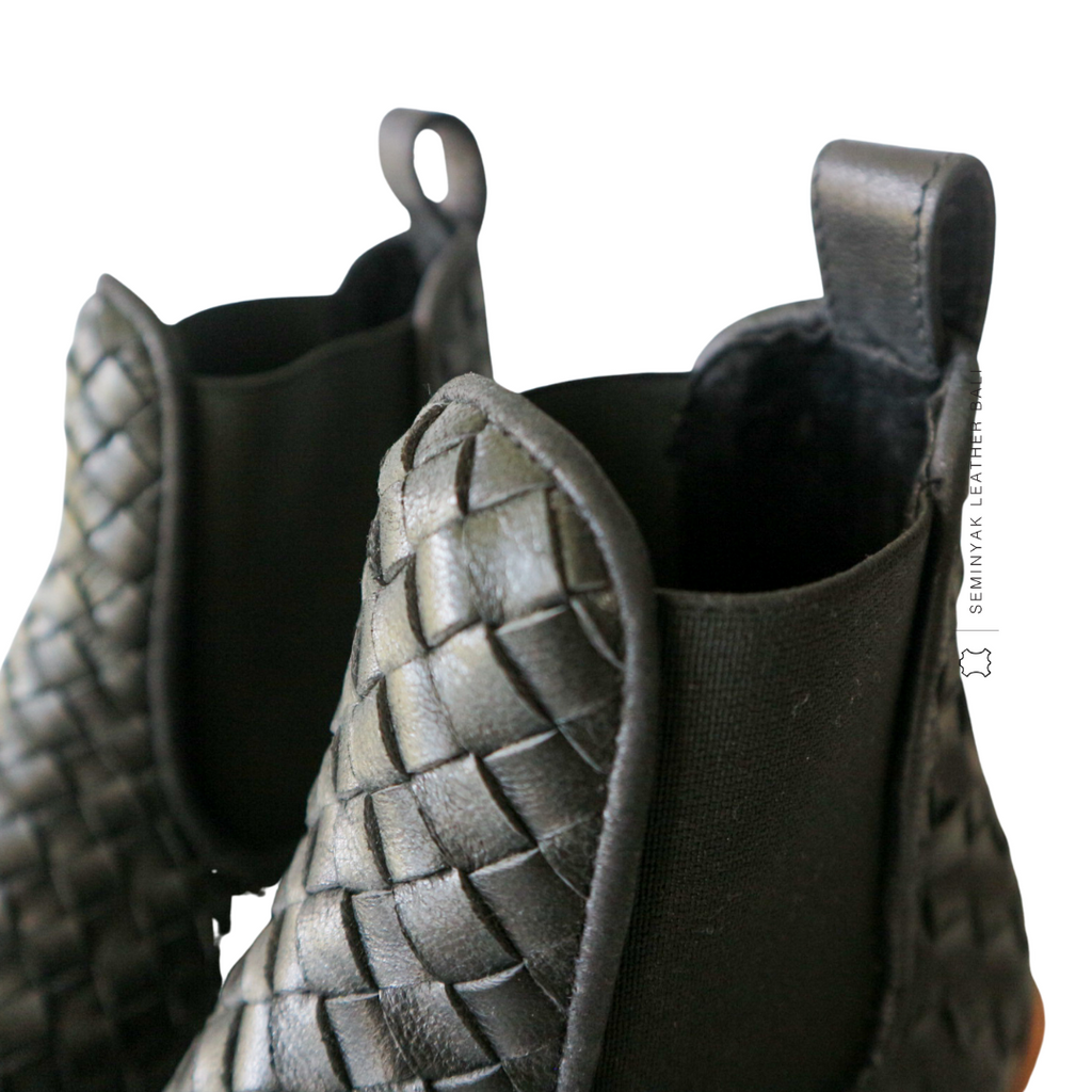 ISLA Woven Leather Boots