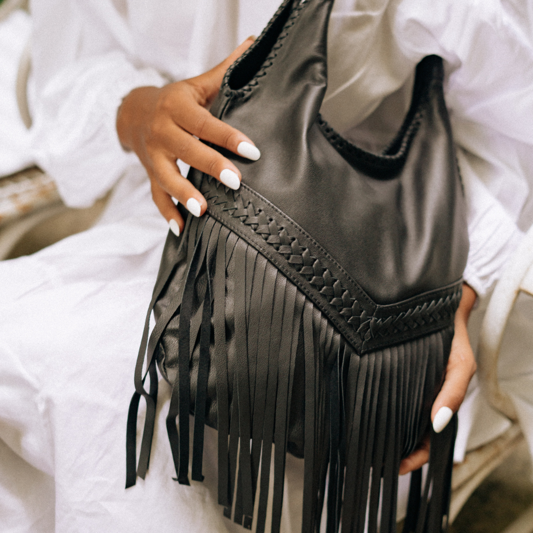 LILY Fringe Hobo Bag