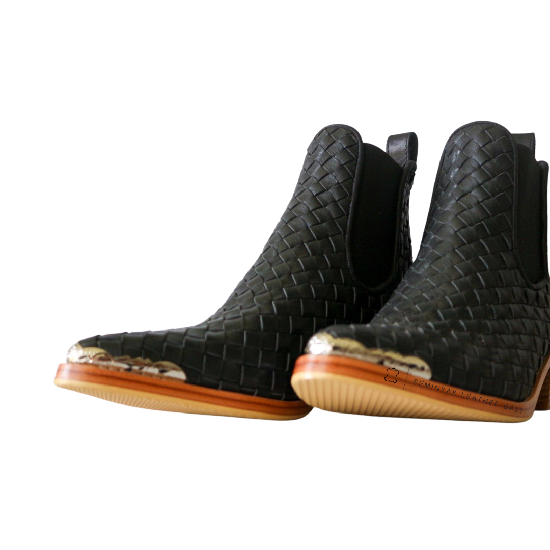 ISLA Woven Leather Boots