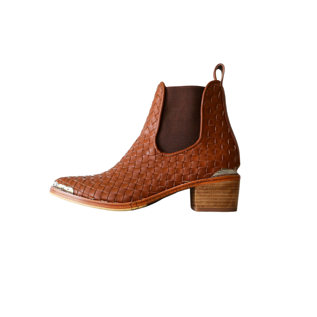 ISLA Woven Leather Boots