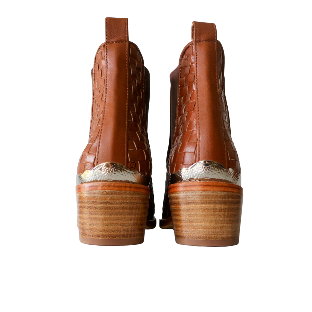 ISLA Woven Leather Boots
