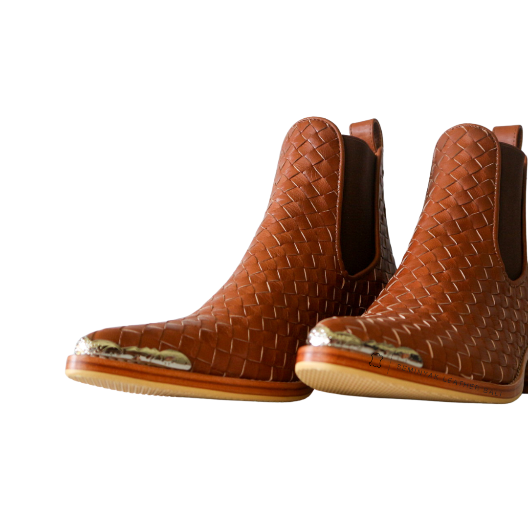 ISLA Woven Leather Boots