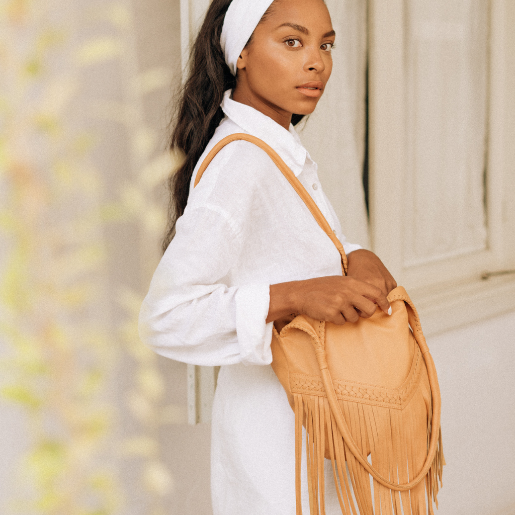 LILY Fringe Hobo Bag