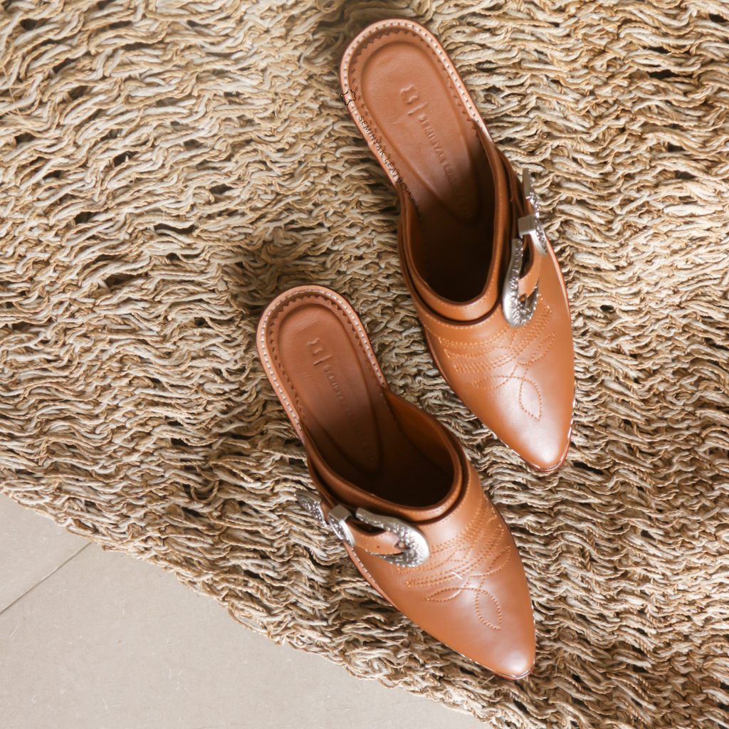 KARMA Cowboy Mule Heels
