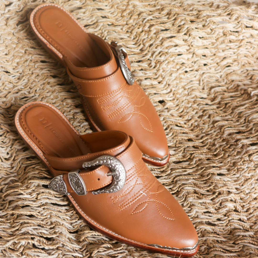 KARMA Cowboy Mule Heels