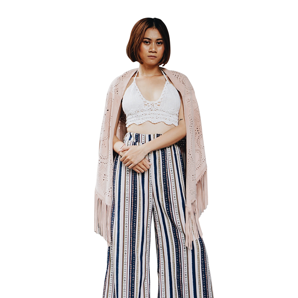 GAYATRI Suede Shawl - Dusty Pink