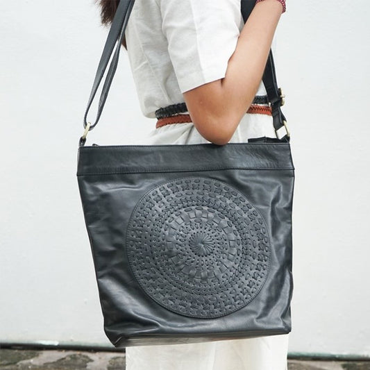 MANDALA Shoulder Bag - Black