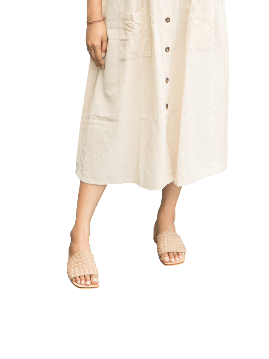 summer woven leather heels