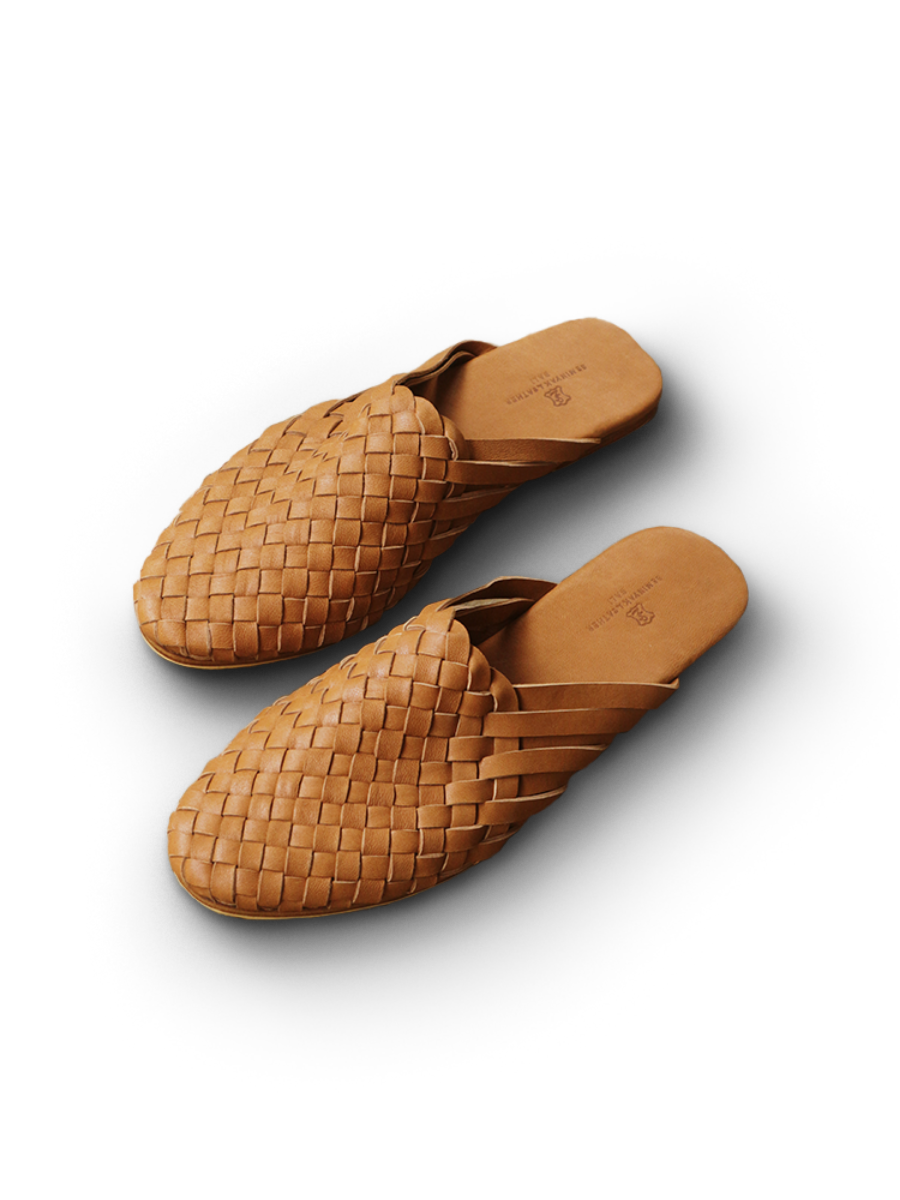 SURI Woven Leather Mules